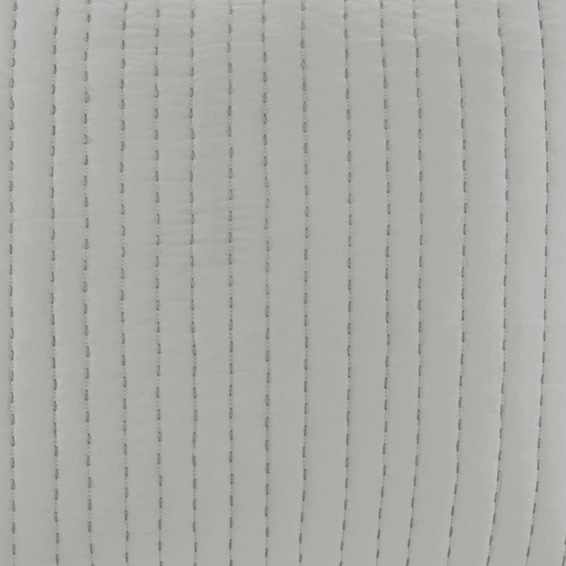 INK+IVY Pillow Euro Sham  26""x26""  Quilted Grey - Image 3